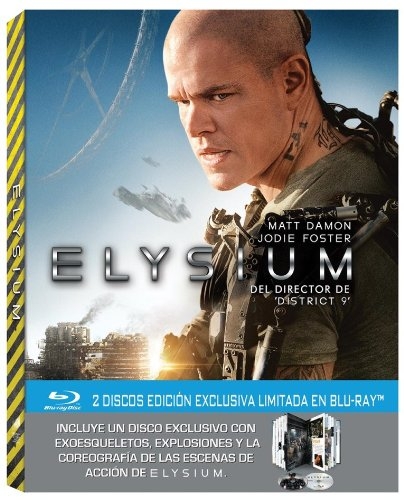 Elysium [Blu-ray] EDICION 2 DICOS LIMITADA LIBRO