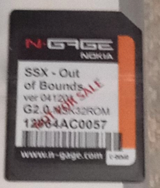 SSX: OUT OF BOUNDS - XXX [NOT FOR SALE] [ORANGE] VER 041201 MSK32ROM G 2.0