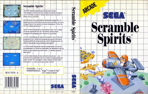 7031 Scramble Spirits - COMPLETO - MANUAL USADO